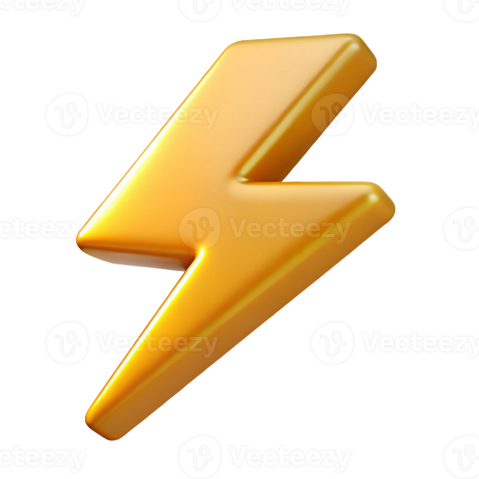 majestic reflective elegant Crisp-edged lightning bolt symbol. Single-weight stroke, scalable, flat color with Scalable Design. elite png