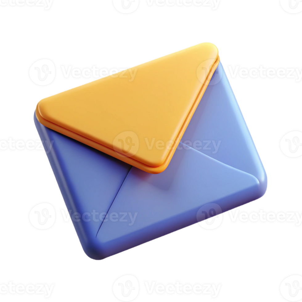 hypnotic joyful tropical Mail envelope icon with a triangular flap. Flat color, clean lines, minimal details with Scalable Design. top-tier png