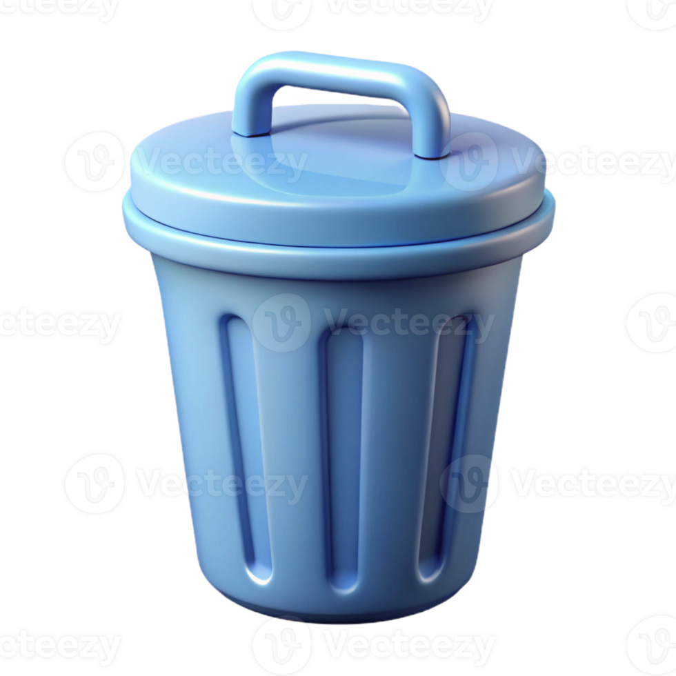 immaculate dramatic vintage Trash can icon. Cylindrical shape, lid optional. Clean lines with Scalable Design. 8K png