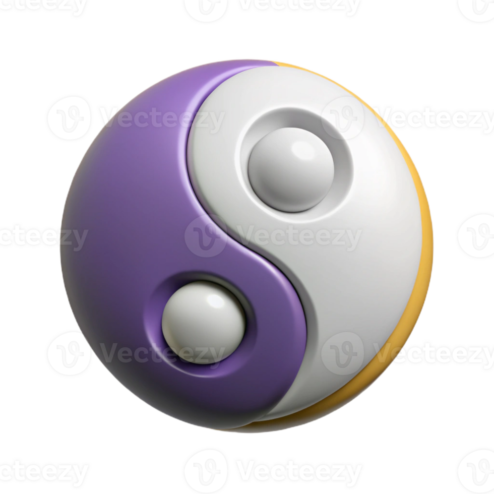 pristine impressionist Symmetrical outline of a yin yang symbol. Crisp edges, with Scalable Design. refined png