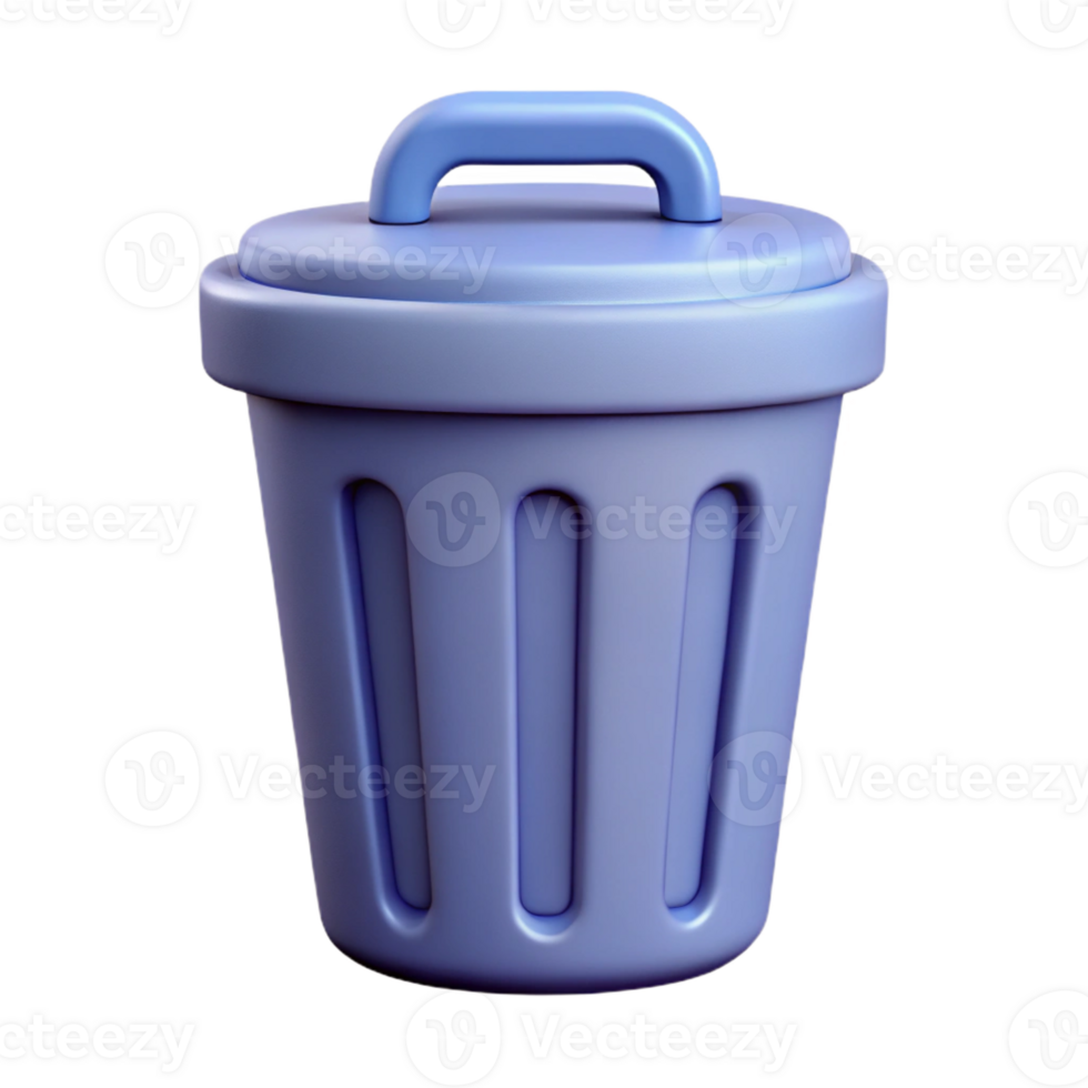 mysterious glorious Pictogram of a trash can. Crisp edges, minimal, flat color with Scalable Design. artisan png