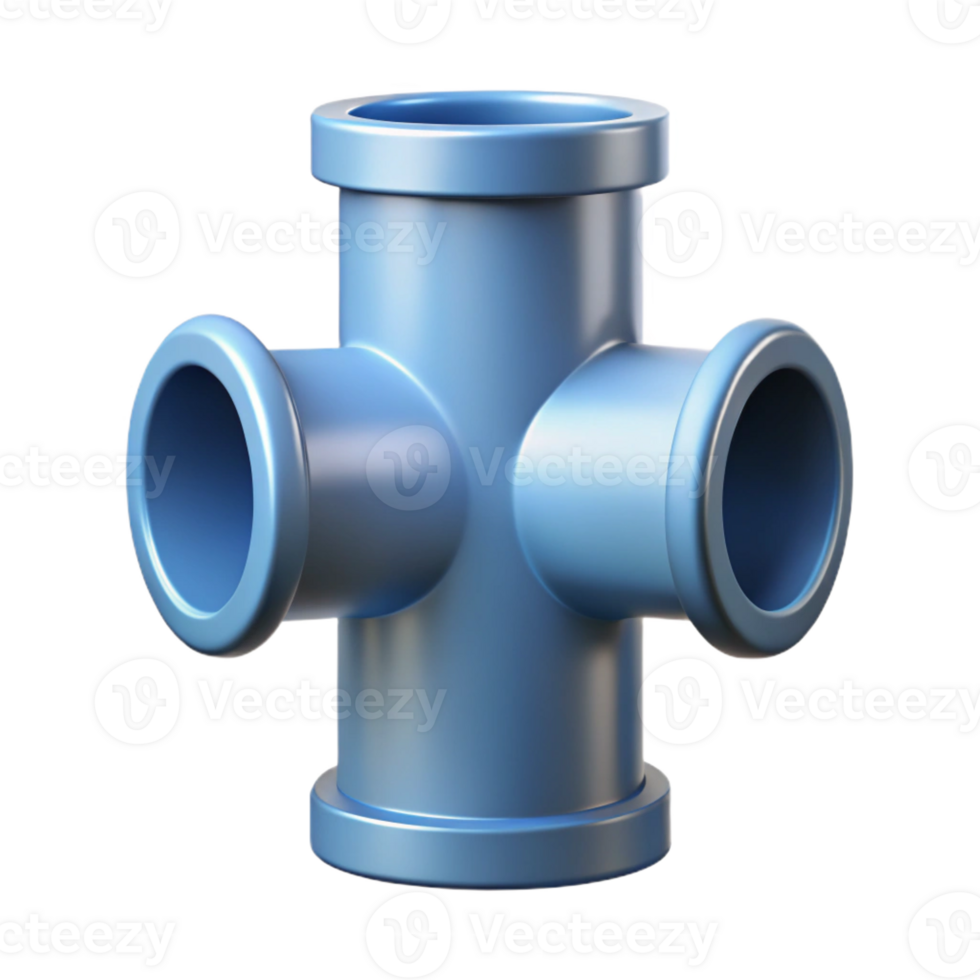 pristine tranquil baroque Cross-section of a pipe fitting. Clean lines, minimal, symmetrical with Scalable Design. 4K png