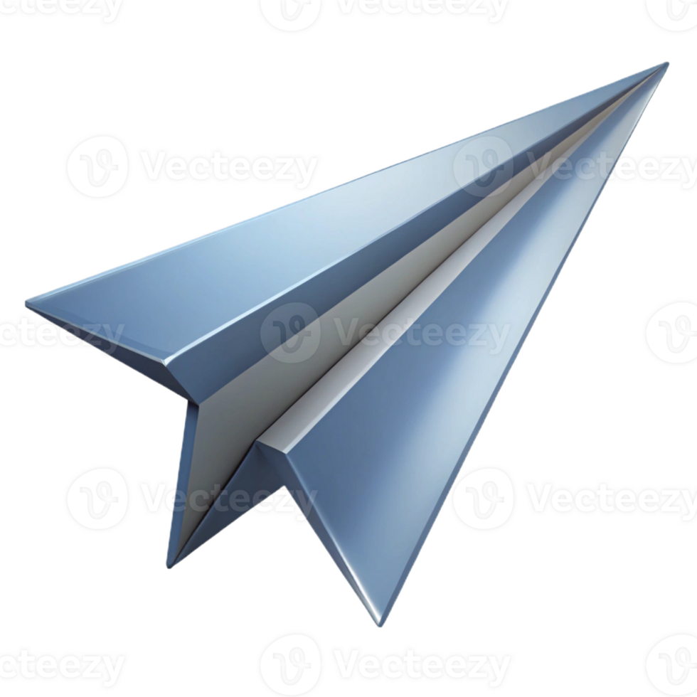 splendid standout Minimal outline of a paper airplane. Clean lines, sharp edges, with Scalable Design. png