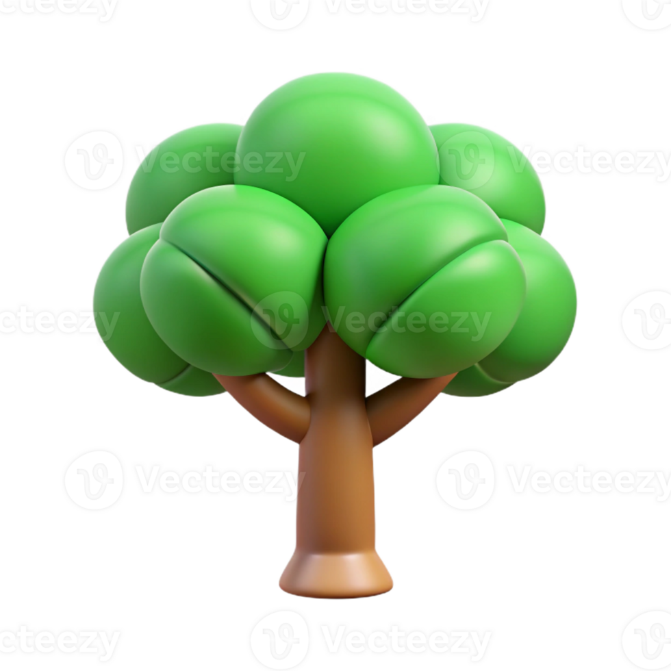 hypnotic standout Stylized tree, green trunk, circular leaves. Clean lines, minimal with Scalable Design. png