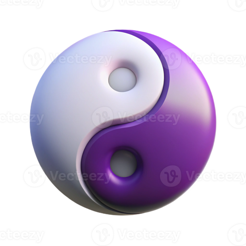 inspired contemporary Symmetrical silhouette of a Yin Yang symbol. Minimal design, with Scalable Design. expertly shot png