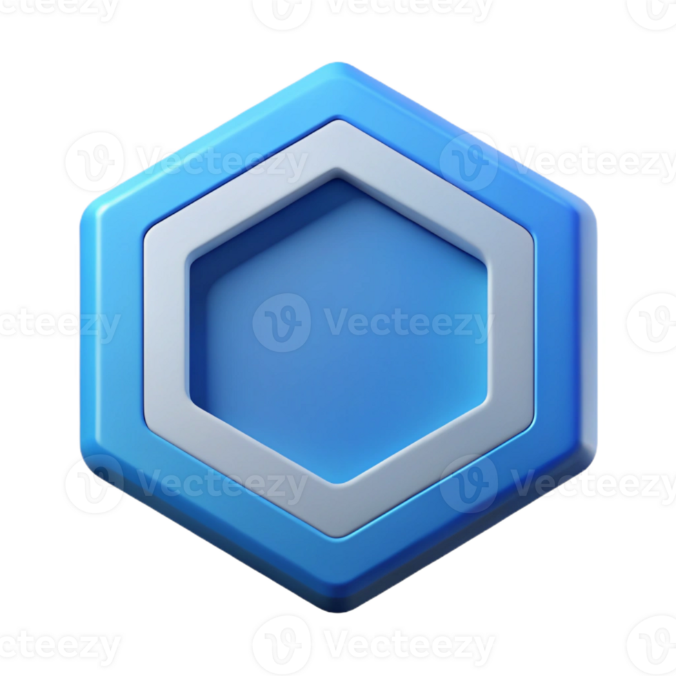 remarkable futuristic Hexagonal badge, clean lines, scalable design, single-weight stroke, flat color with Scalable Design. ultra HD png