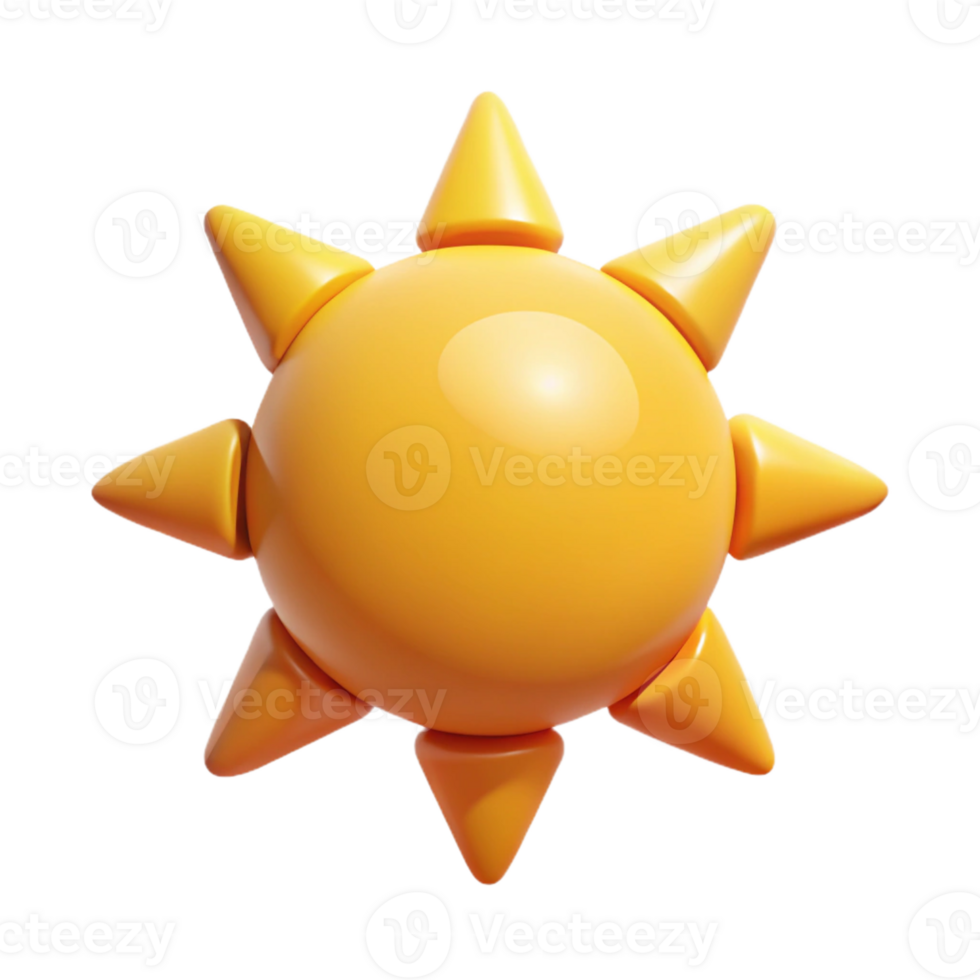iconic contemporary Minimal geometric sun icon. Clean lines, flat color, crisp edges with Scalable Design. precision png