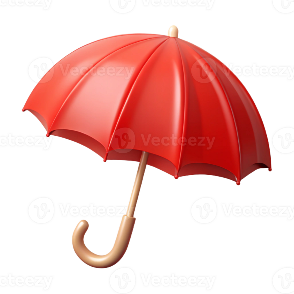 hypnotic notable A flat color red umbrella. Clean lines, with Scalable Design. png