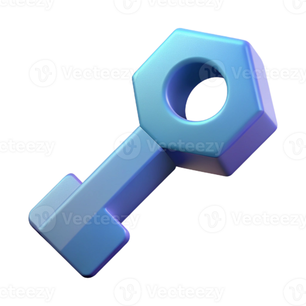 gorgeous bold contemporary Geometric key icon. Crisp edges, minimal, flat color with Scalable Design. museum quality png