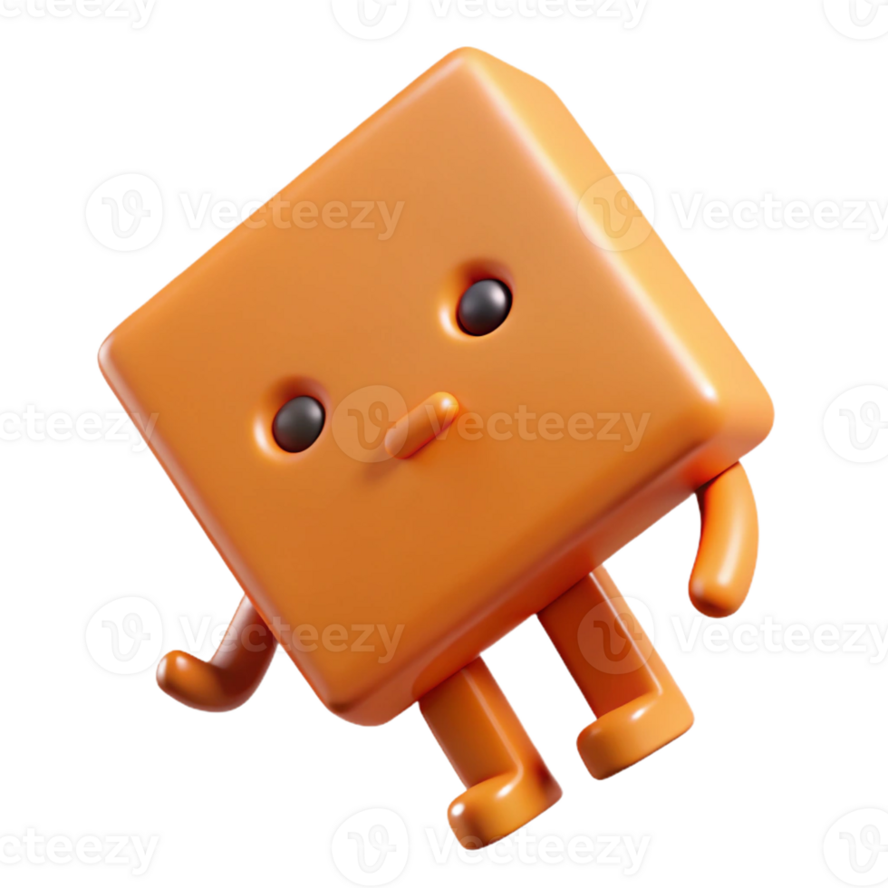 wonderful bold abstract Square character tilted at a -degree angle. Geometric, flat orange color with Scalable Design. elite png