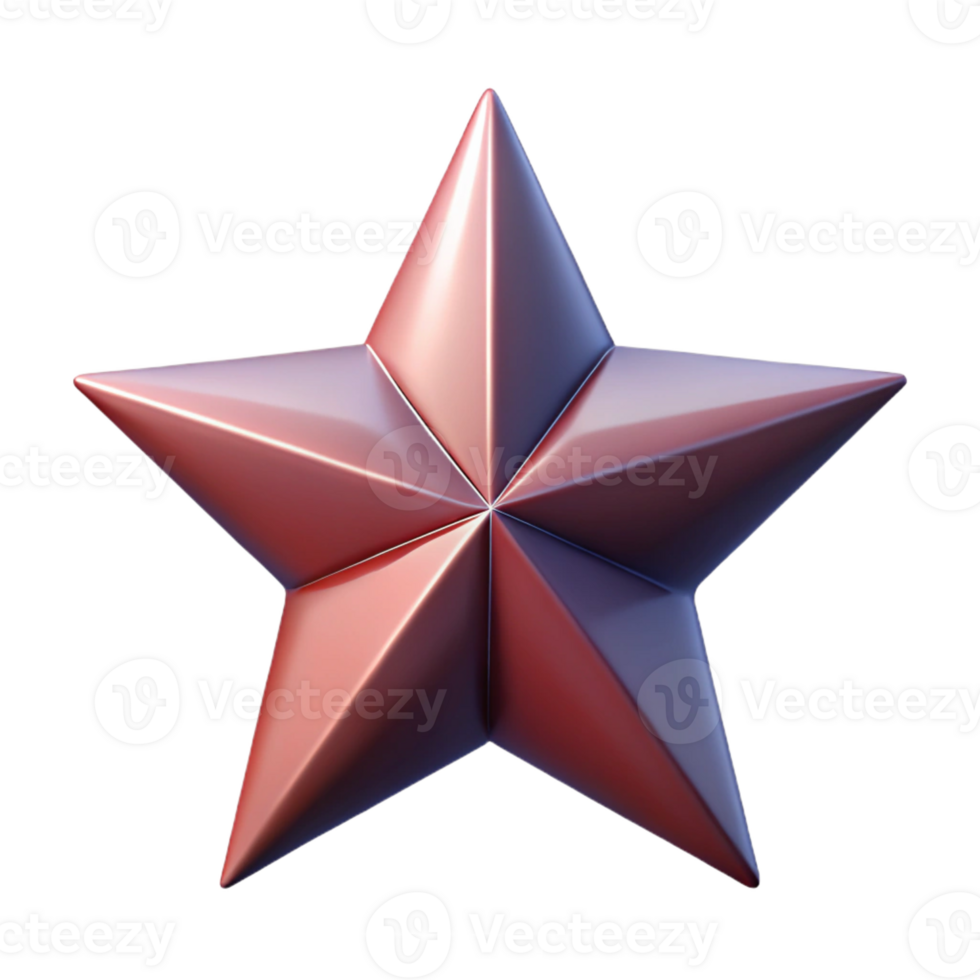 memorable geometric Pictogram of a star. Geometric, flat color, crisp edges with Scalable Design. top-tier png