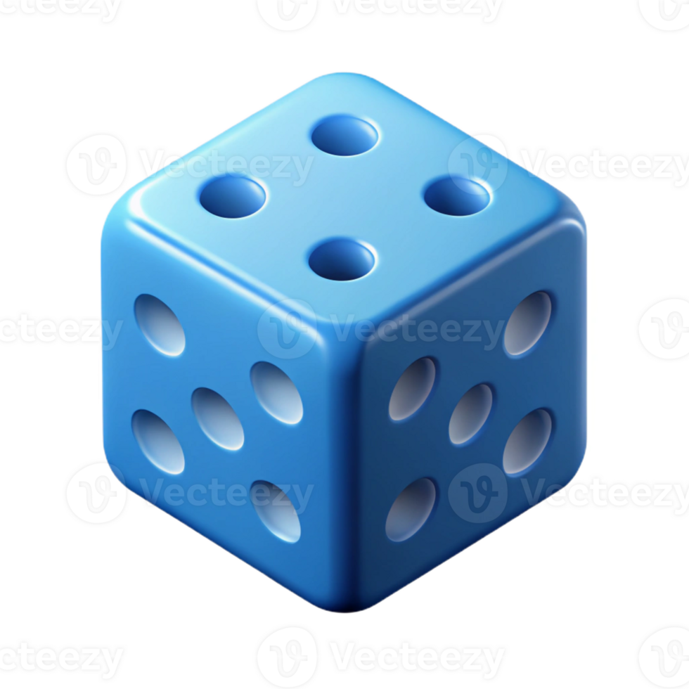 unparalleled abstract Isometric set of dice with solid color and crisp edges. Minimal design with Scalable Design. professional png
