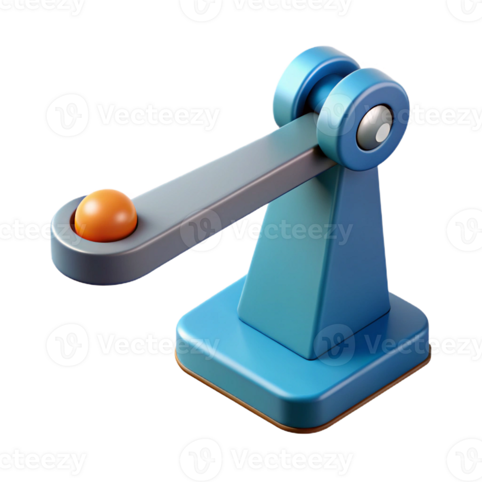 splendid avant-garde Flat color diagram of a lever. Clean lines, scalable, minimal with Scalable Design. ultra HD png