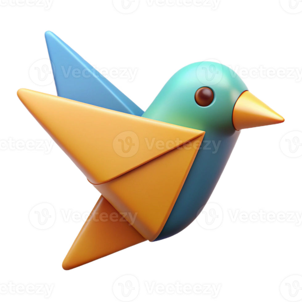 intense hypnotic Triangular bird with rectangular wings. Crisp edges, minimal, single-weight stroke with Scalable Design. luxury png