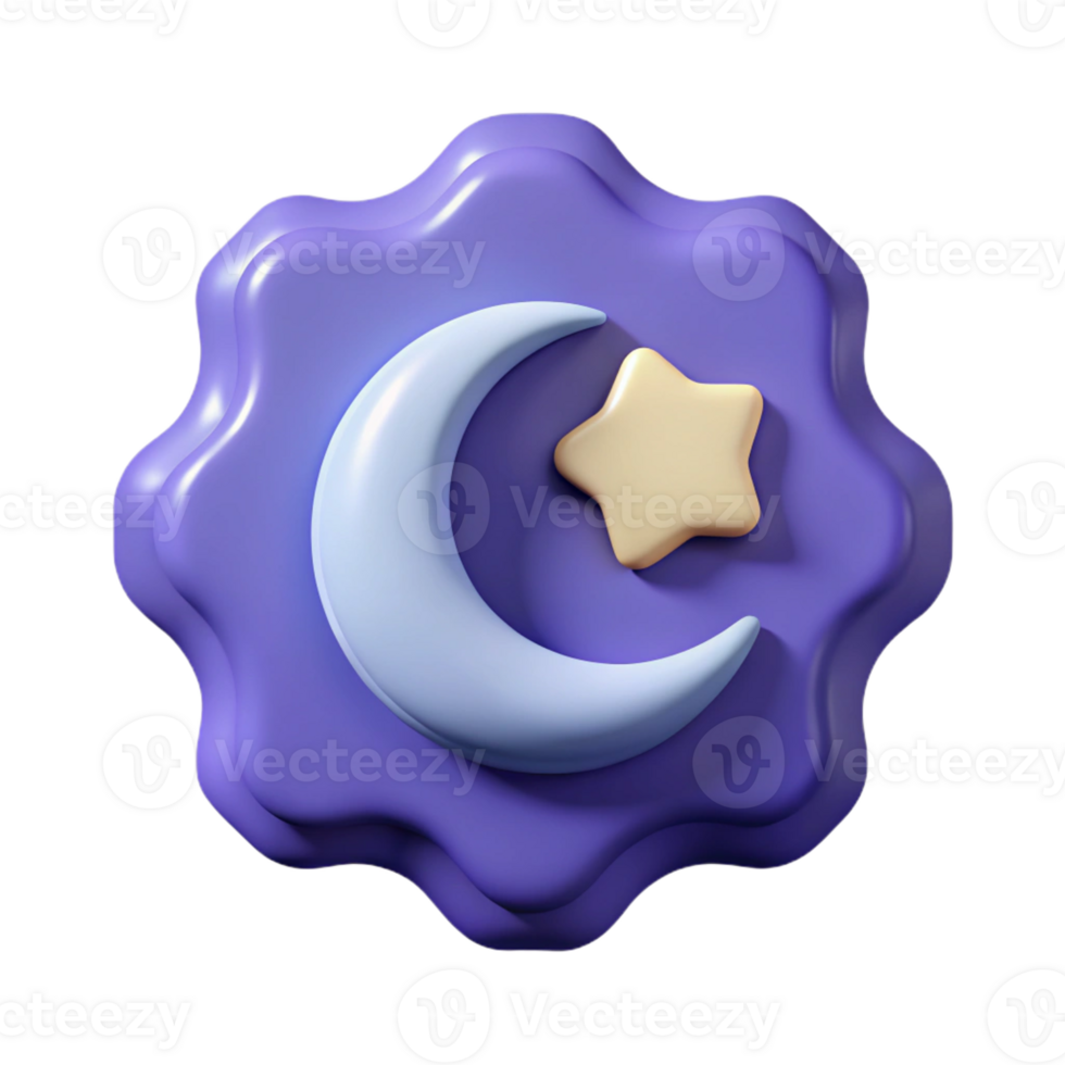 serene reflective renaissance Crescent moon badge with a stylized, single-weight stroke wave. Crisp edges, minimal, with Scalable Design. perfect clarity png