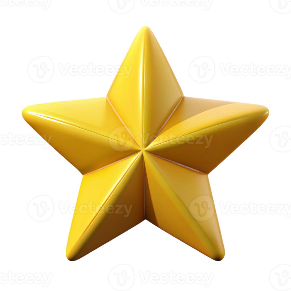 playful immaculate Symmetrical yellow star with six points. Single-weight stroke, flat color with Scalable Design. 8K png
