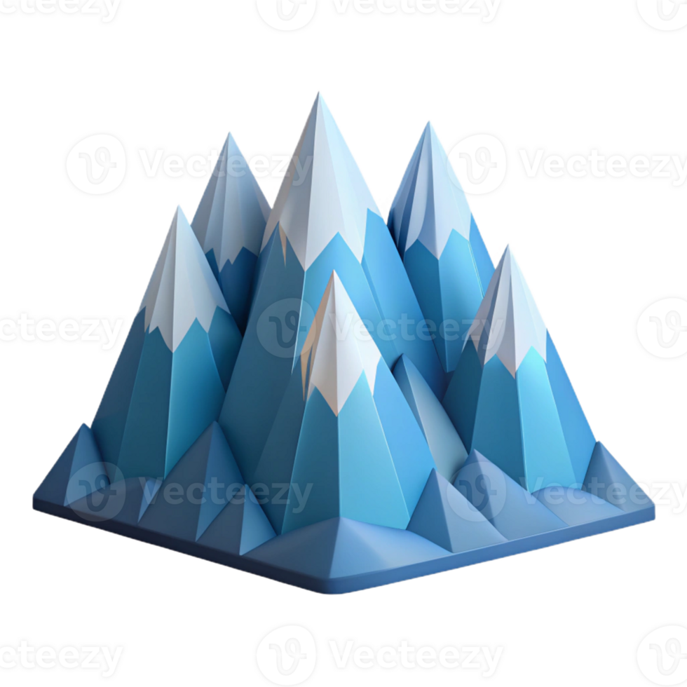 timeless nordic Geometric mountain range. Clean lines, flat color, with Scalable Design. top-tier png