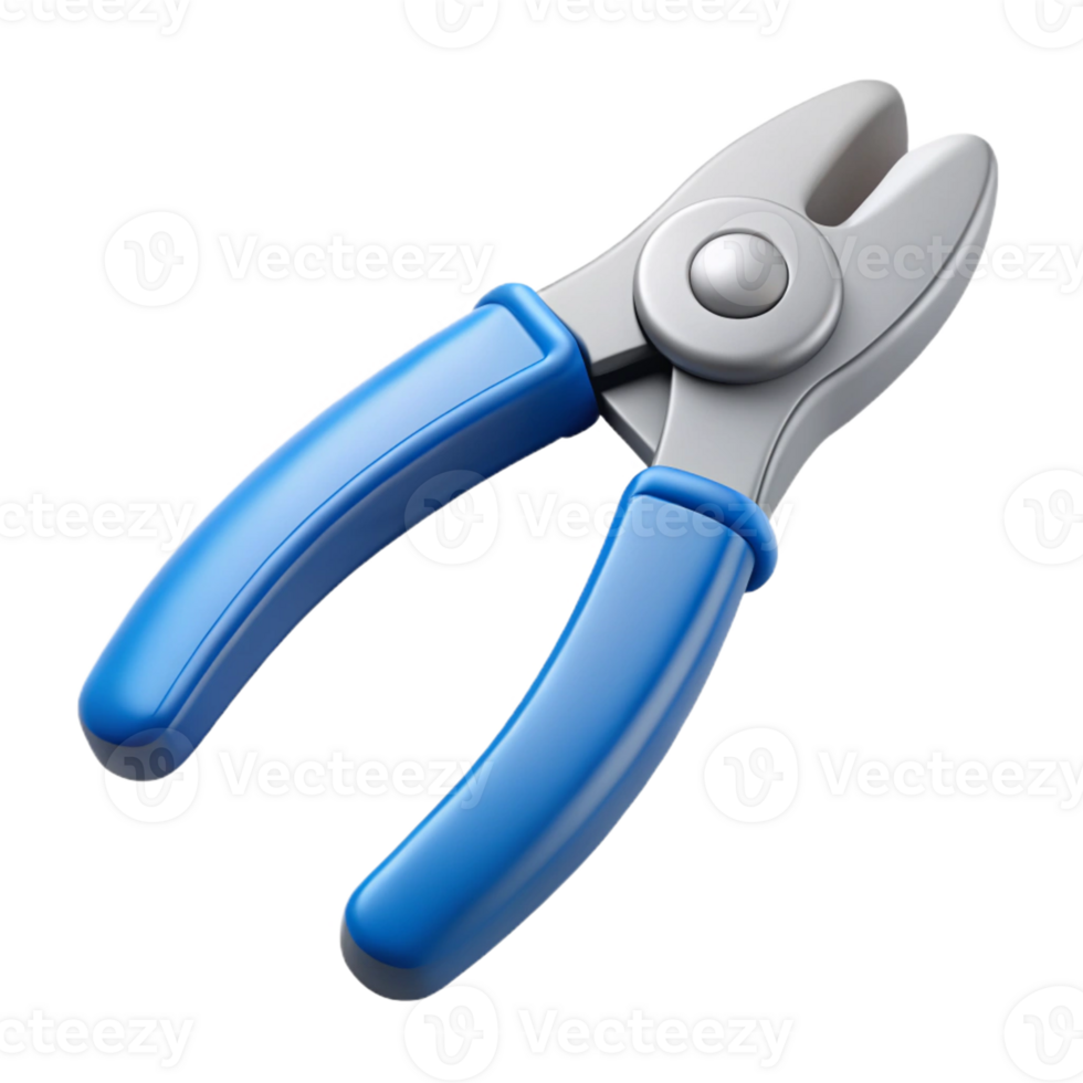 wonderful industrial Clean line art of a stylized pliers. Minimal design, flat color with Scalable Design. premium png