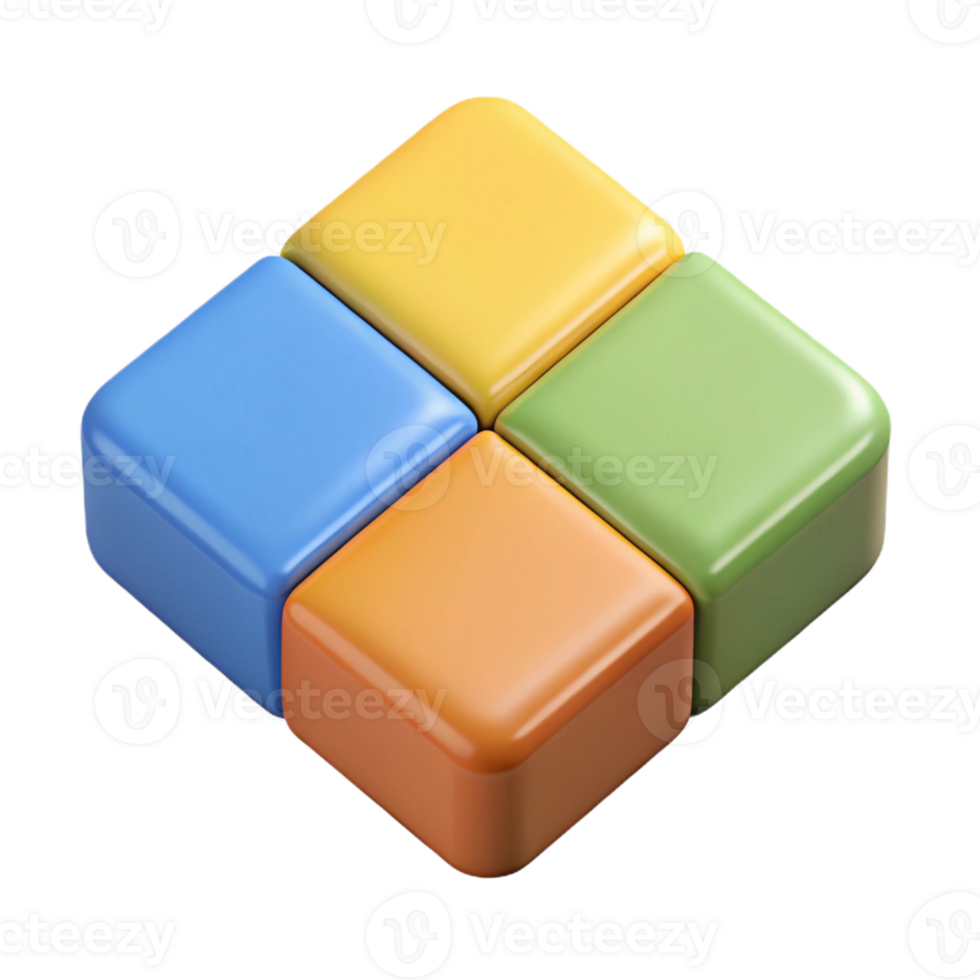 wonderful notable Square divided into four quadrants, distinct flat colors. Crisp edges, clean lines, with Scalable Design. png