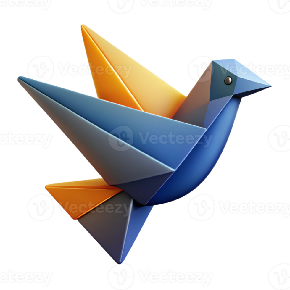quintessential artistic Abstract bird with triangular wings. Clean lines, minimal design, with Scalable Design. detailed png