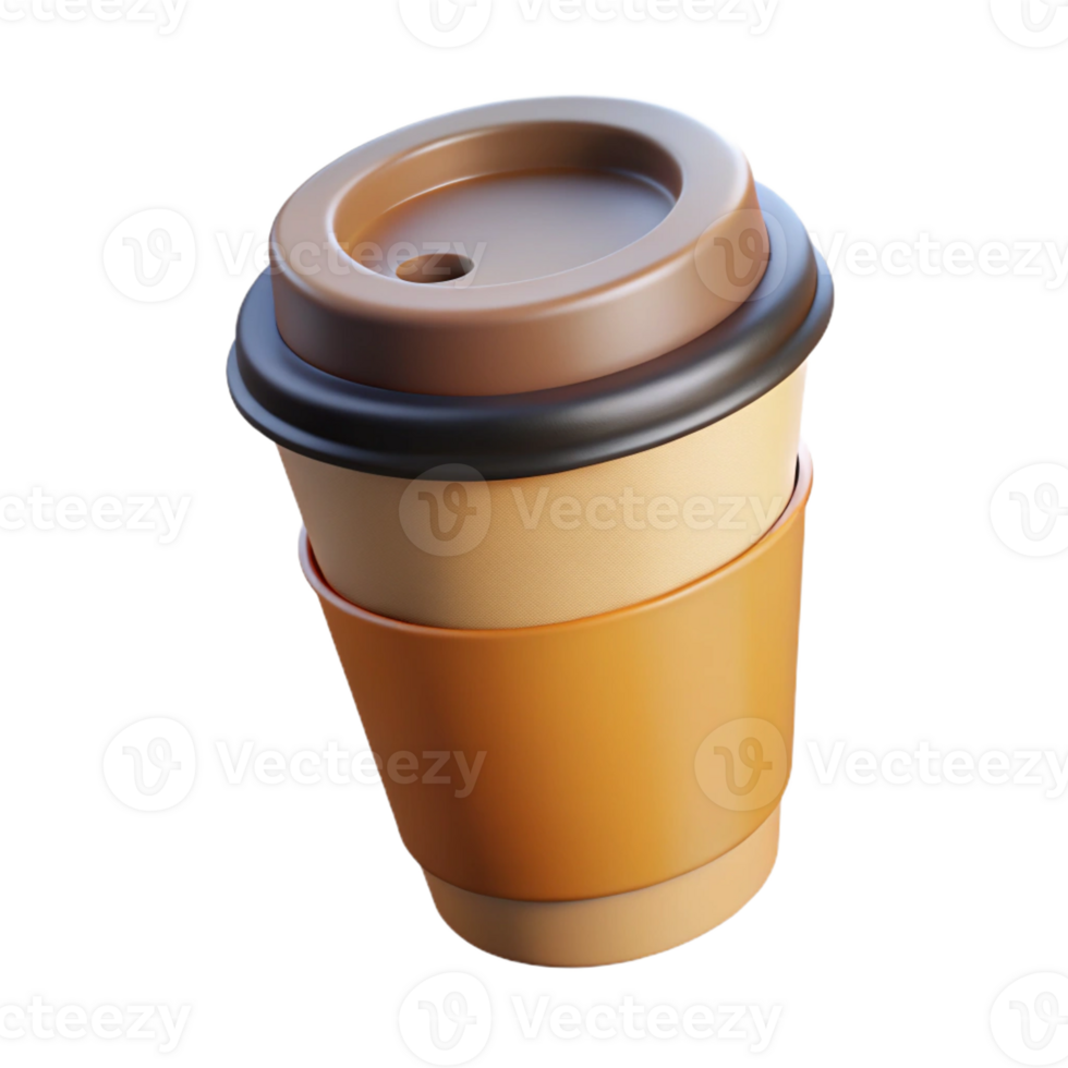 melancholic sumptuous Minimal design of a coffee cup. Clean lines, flat color, with Scalable Design. 4K png