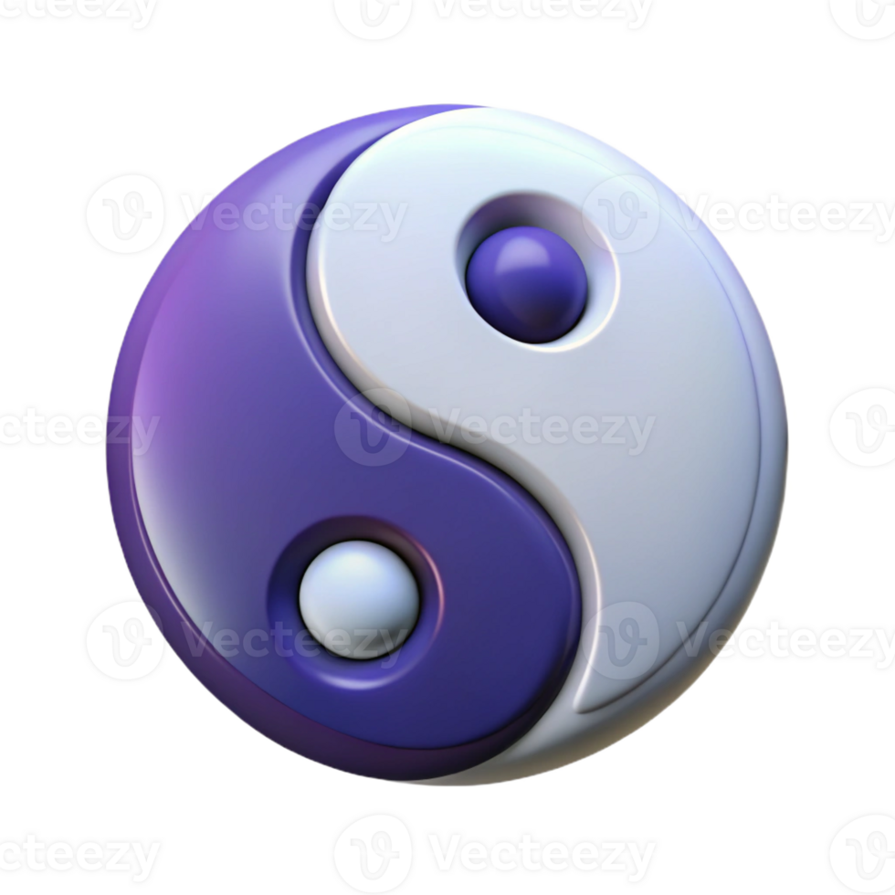 majestic reflective art deco Symmetrical outline of a yin-yang symbol. Crisp edges, flat color, with Scalable Design. detailed png