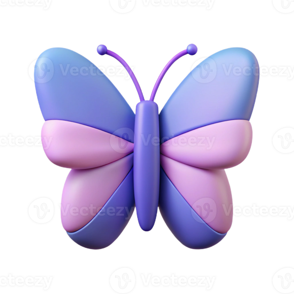 harmonioso espetacular simétrico borboleta com fresco arestas. mínimo projeto, plano cor, com escalável Projeto. 8k png
