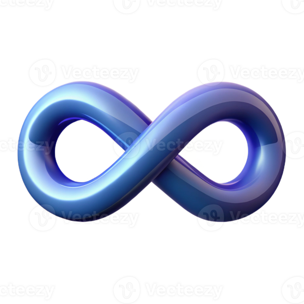 pristine dynamic avant-garde Abstract infinity symbol. Clean lines, minimal design, with Scalable Design. ultra HD png