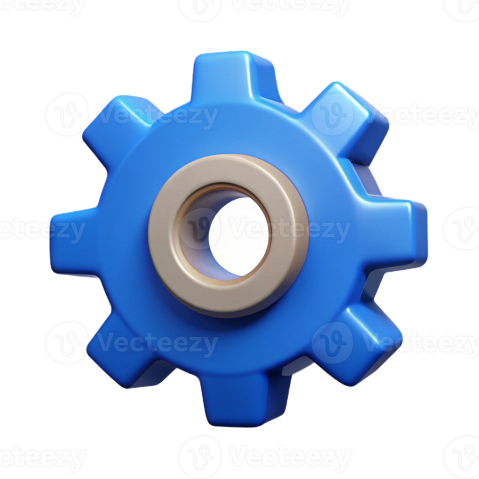pristine tropical Gear icon with four cogs. Symmetrical, clean lines, solid colors with Scalable Design. luxury png
