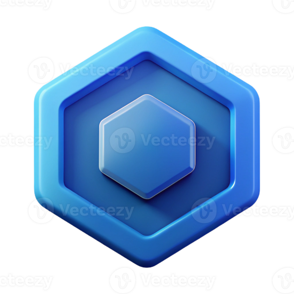 intense immaculate Hexagonal badge, clean lines, scalable design, single-weight stroke, flat color with Scalable Design. sharp png