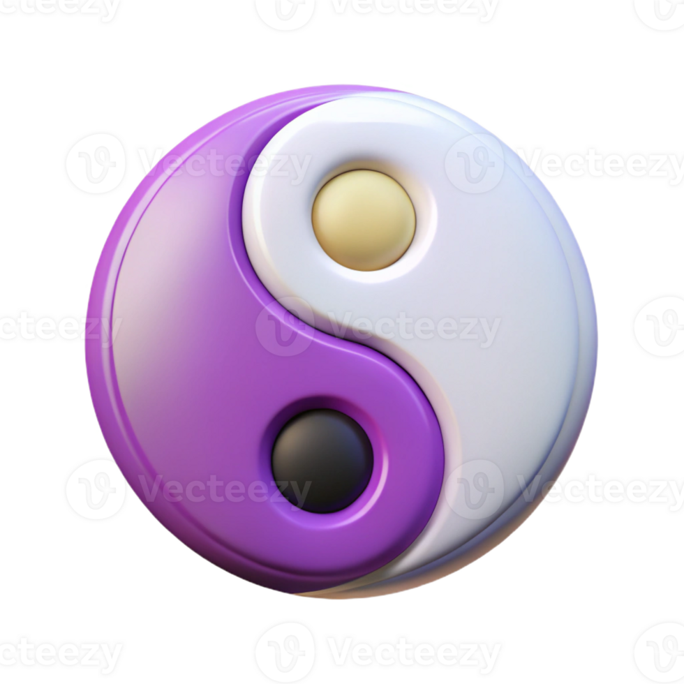 splendid modern Symmetrical outline of a yin-yang symbol. Crisp edges, flat color, with Scalable Design. studio quality png