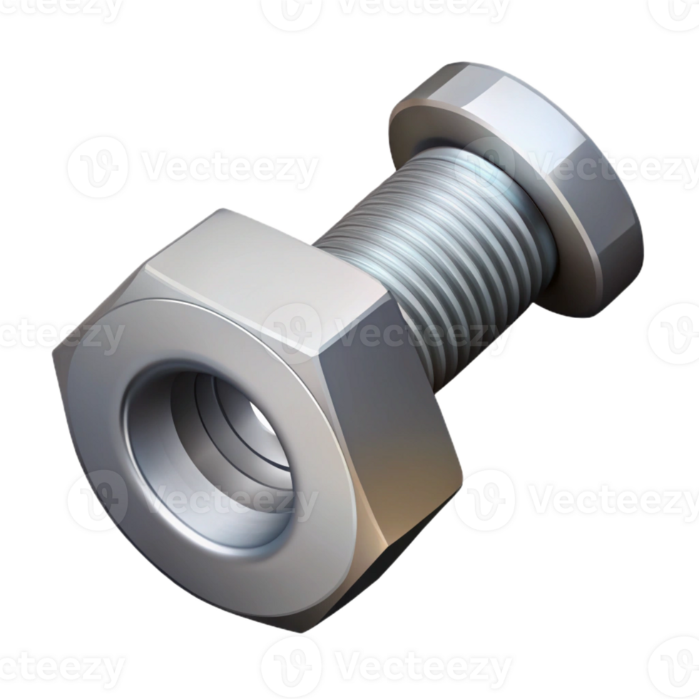 mesmerizing distinguished Technical drawing of a bolt and nut. Crisp edges, scalable, symmetrical with Scalable Design. png