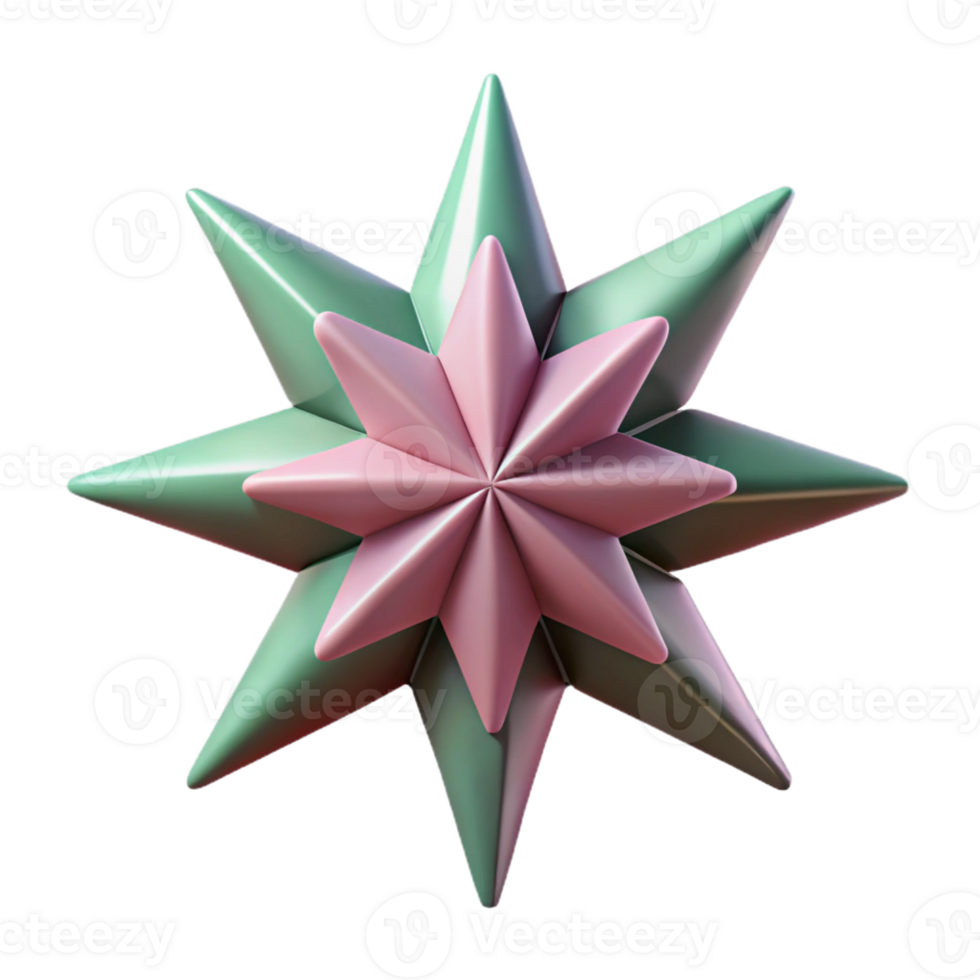 standout surreal A symmetrical green four-leaf clover. Crisp edges, with Scalable Design. premium png