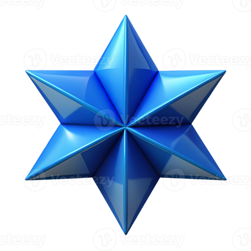 radiant gothic Geometric blue triangles forming a star. Crisp edges, minimal design with Scalable Design. high resolution png