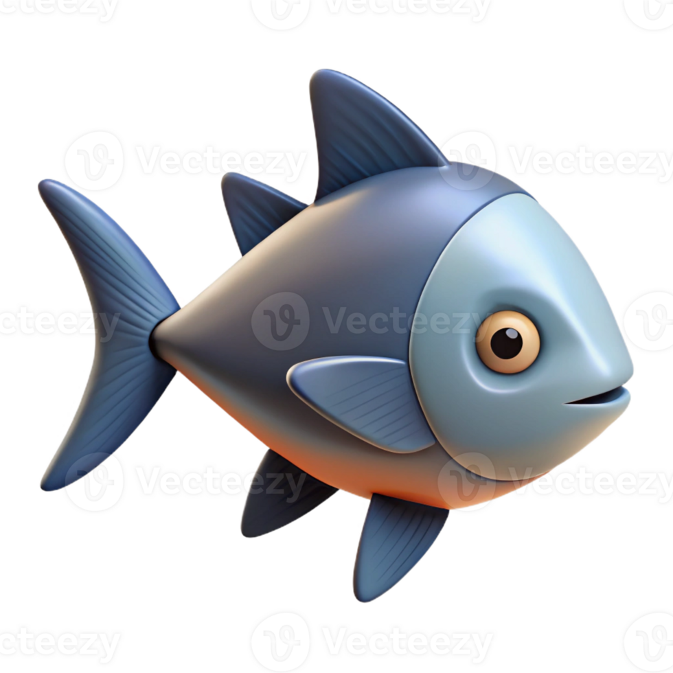 impressive quintessential Fish with triangular fins. Crisp edges, clean lines, flat color with Scalable Design. png