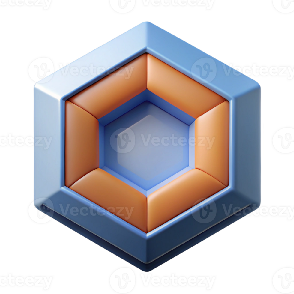 signature modern Geometric hexagon pattern. Minimal, symmetrical, single-weight stroke with Scalable Design. 8K png