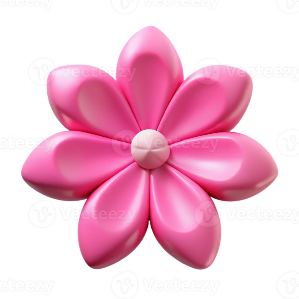 mesmerizing signature Symmetrical pink flower with five petals. Single-weight stroke, flat color with Scalable Design. png