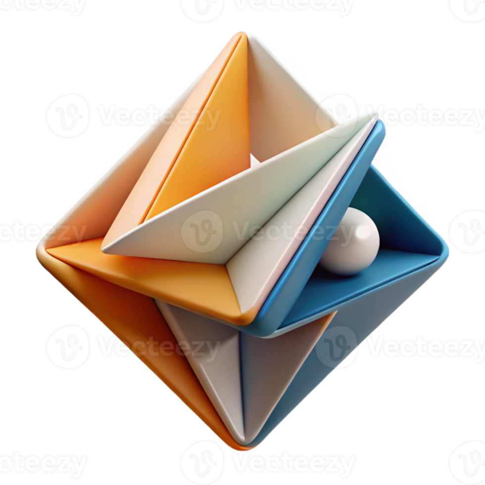 stunning reflective bohemian Abstract composition of triangular forms. Clean lines, flat color, with Scalable Design. 8K png