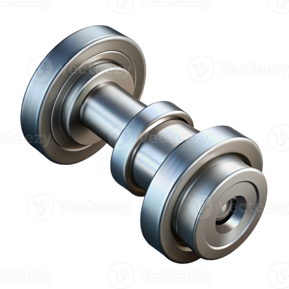 vibrant energetic bohemian Technical illustration of a camshaft. Single-weight stroke, clean lines with Scalable Design. flawless png