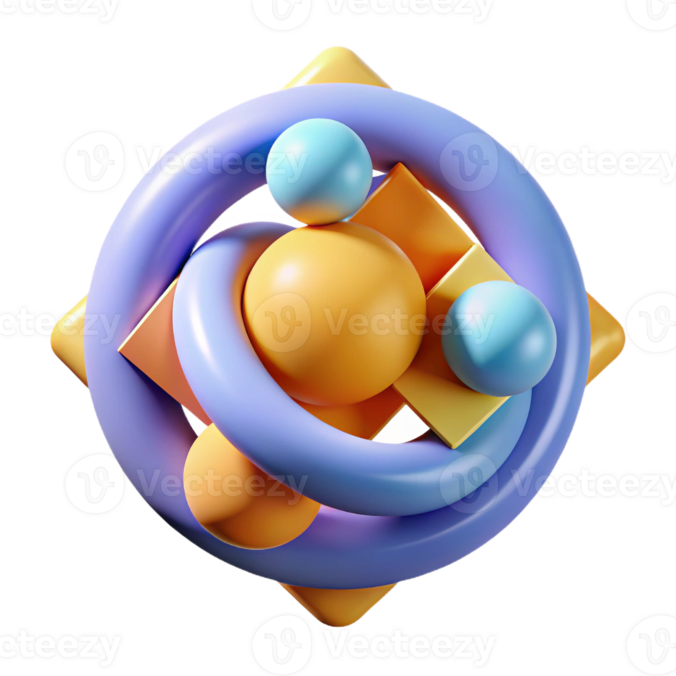melancholic glorious Abstract composition of intersecting circles and rectangles. Crisp edges, flat color, with Scalable Design. exclusive png