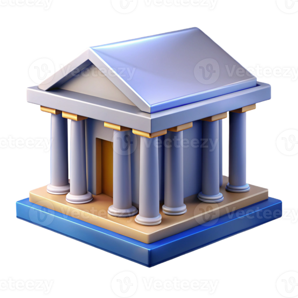 hypnotic harmonious renaissance Geometric rendering of a building. Symmetrical, crisp edges with Scalable Design. handcrafted png