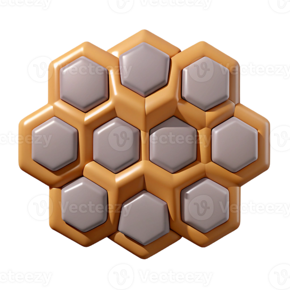 vibrant melancholic organic Symmetrical pattern of nested hexagons. Scalable, crisp edges with Scalable Design. refined png