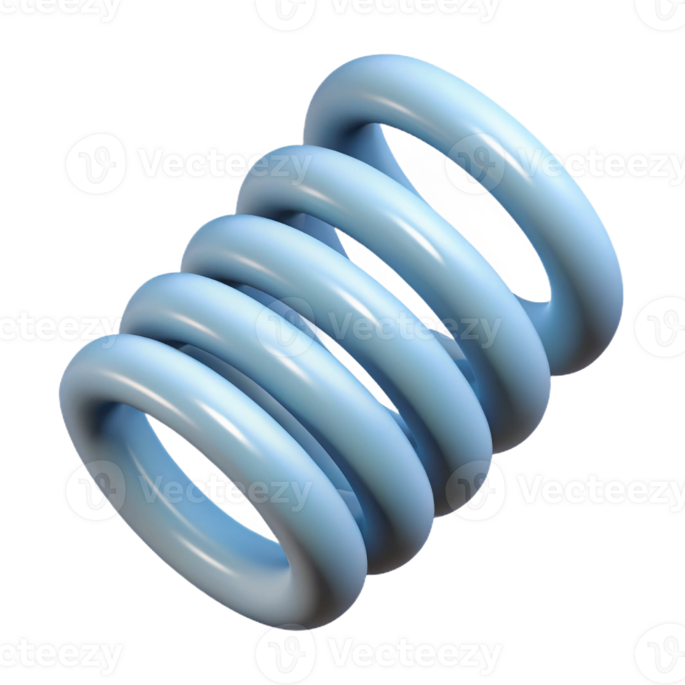 nostalgic immaculate Scalable technical drawing of a spring. Single-weight stroke, minimal with Scalable Design. high resolution png
