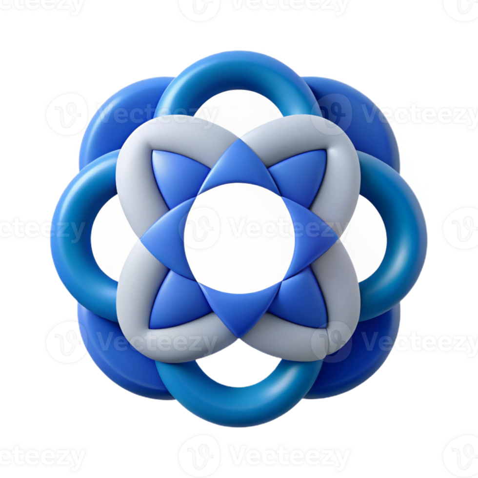 pristine dynamic rustic Symmetrical design of overlapping circles. Clean lines, flat color, with Scalable Design. 4K png