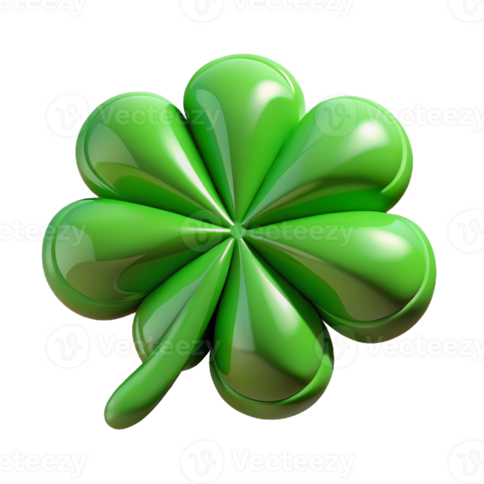 wonderful minimalist A symmetrical green four-leaf clover. Crisp edges, with Scalable Design. genuine png
