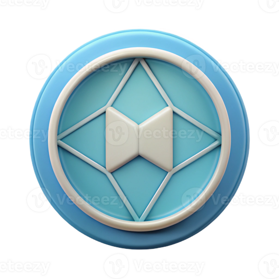 mesmerizing coveted Circular badge with intersecting geometric lines. Minimal, flat color, crisp edges with Scalable Design. png
