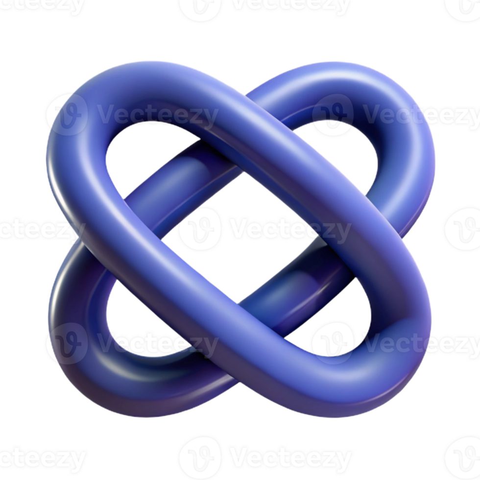 joyful stunning Geometric symbol of infinity. Interlocking loops. Clean lines, minimal design with Scalable Design. impeccable png