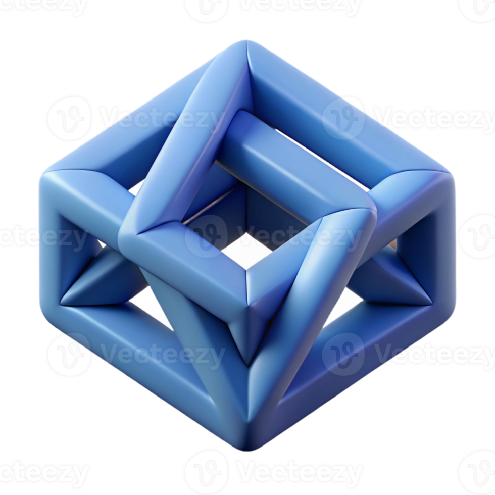 passionate extraordinary Geometric symbol of connection. Interlocking squares. Flat color. Clean lines. Minimal with Scalable Design. masterfully captured png