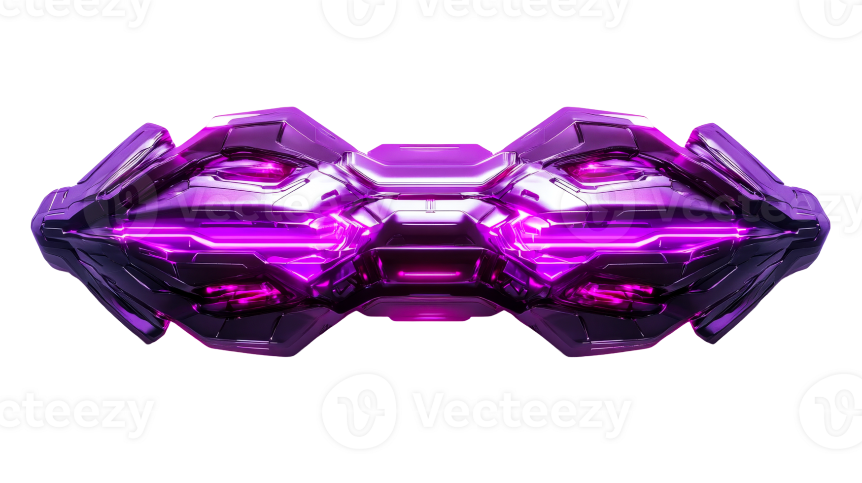 Glowing transparent futuristic object png