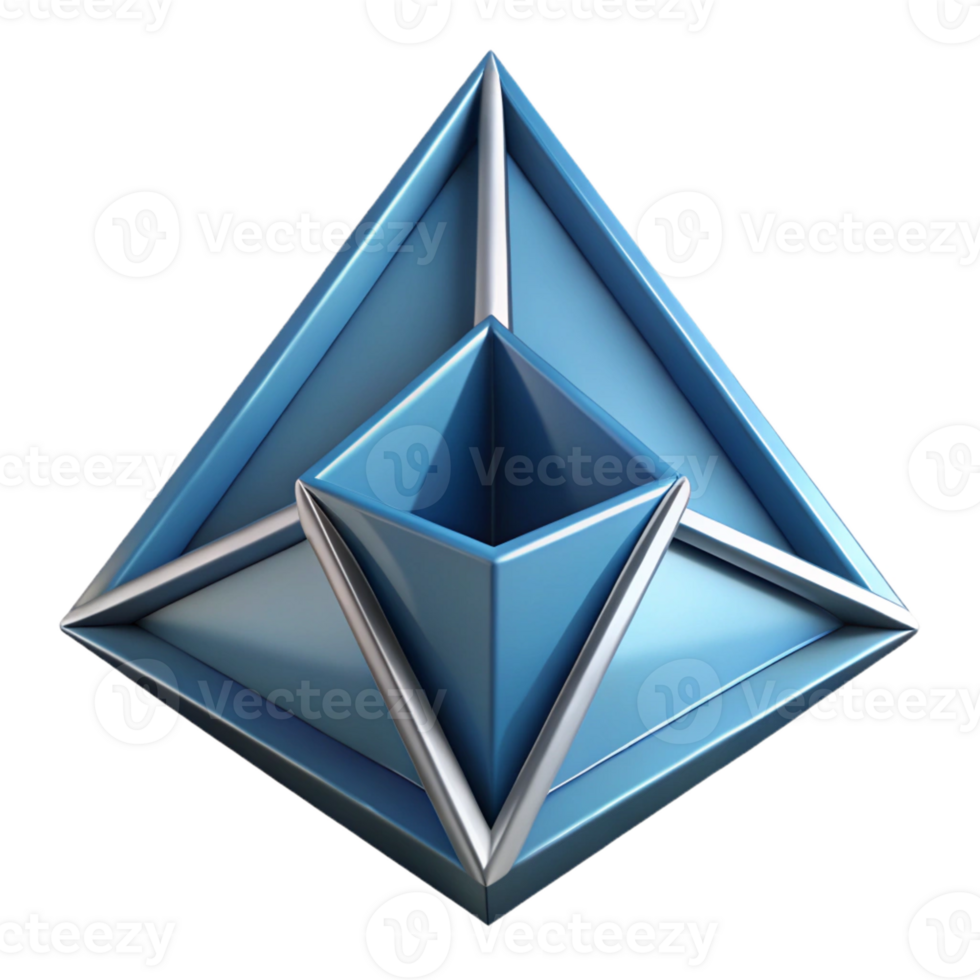 striking exceptional Symmetrical arrangement of triangles, crisp edges, geometric with Scalable Design. png
